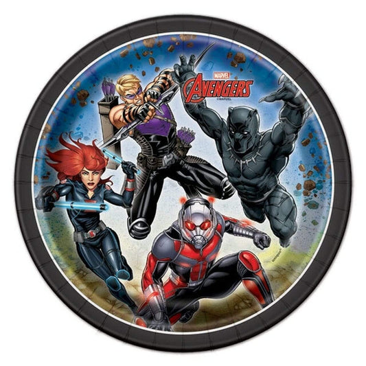 Avengers Round 7" Dessert Plates, 8ct