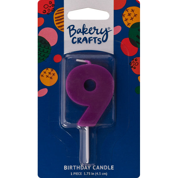 9 Mini Block Numeral Candle