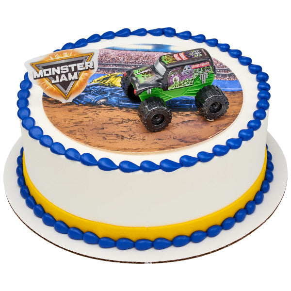 Monster Jam Full Throttle Fun DecoSet and Edible Cake Topper Image Background