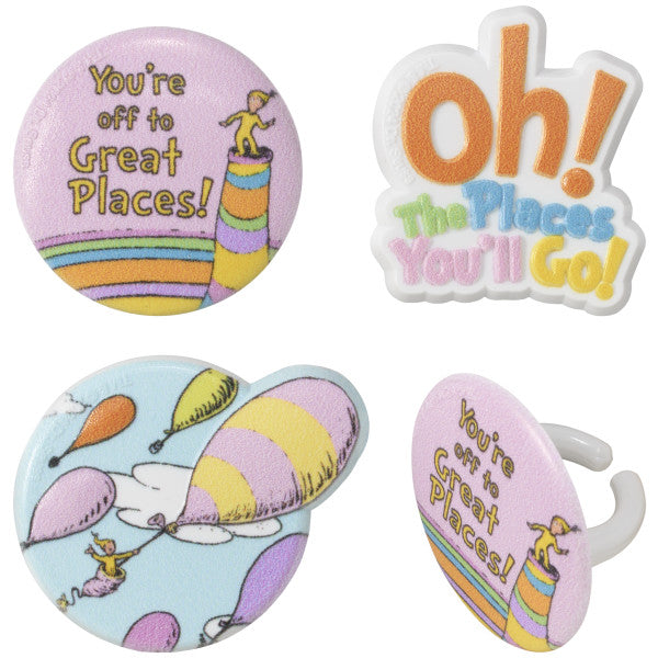 Oh, the Places You'll Go! Onward We Go Cupcake Rings