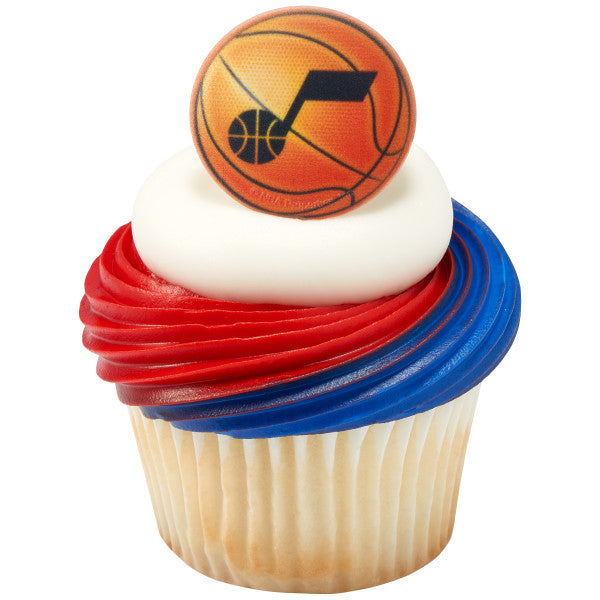 Anillos para cupcakes de baloncesto de la NBA Utah Jazz 