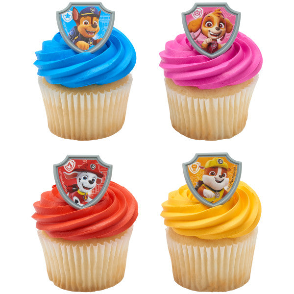 Paw Patrol Reportándose para el deber Anillos para cupcakes