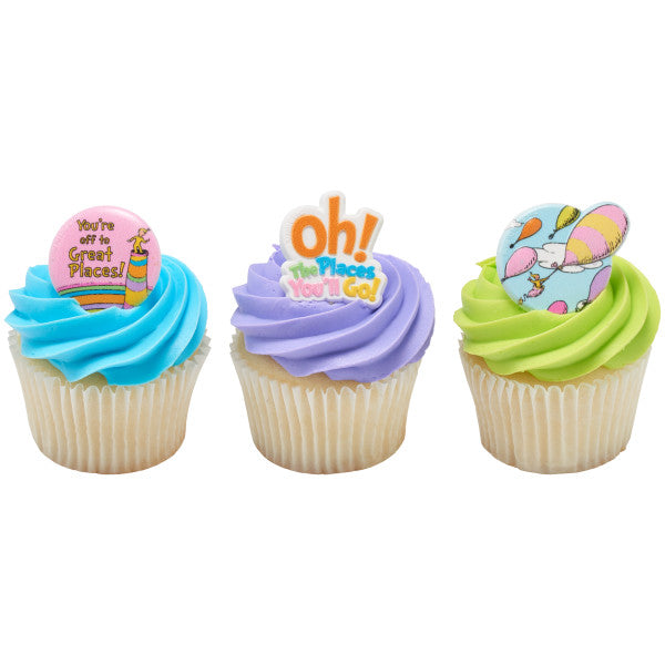 Oh, the Places You'll Go! Onward We Go Cupcake Rings