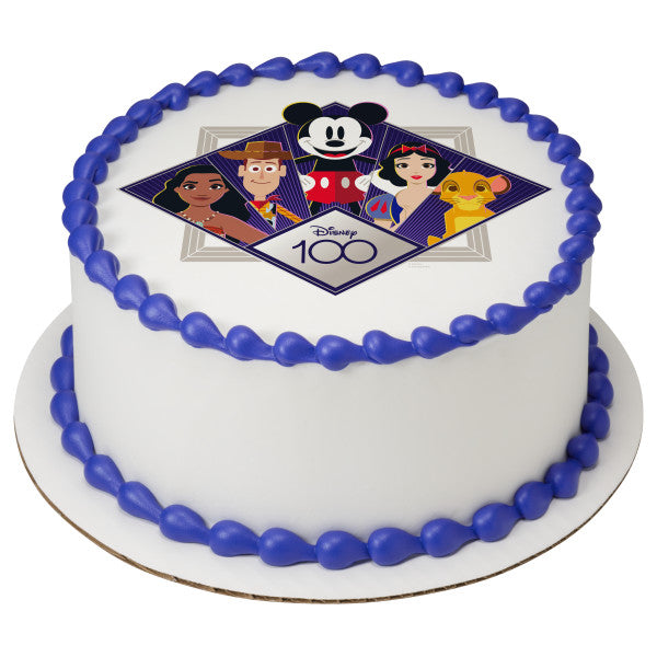 Disney's 100th Celebration Moments Edible Cake Topper Image