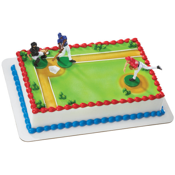 Batter Up Baseball DecoSet y fondo de imagen comestible