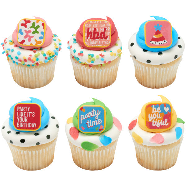 Joyful Expressions Assortment Cupcake Rings