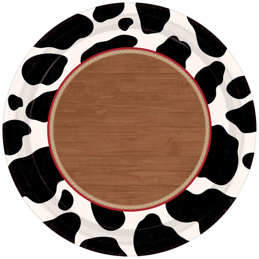 Yeehaw 10.5" Round Plates, 8ct