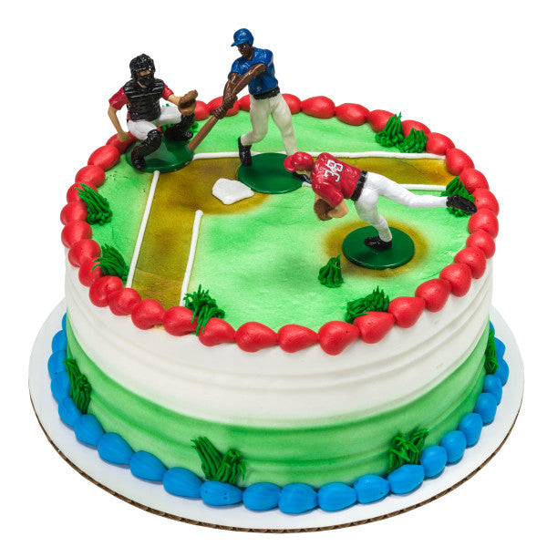 Batter Up Baseball DecoSet y fondo de imagen comestible