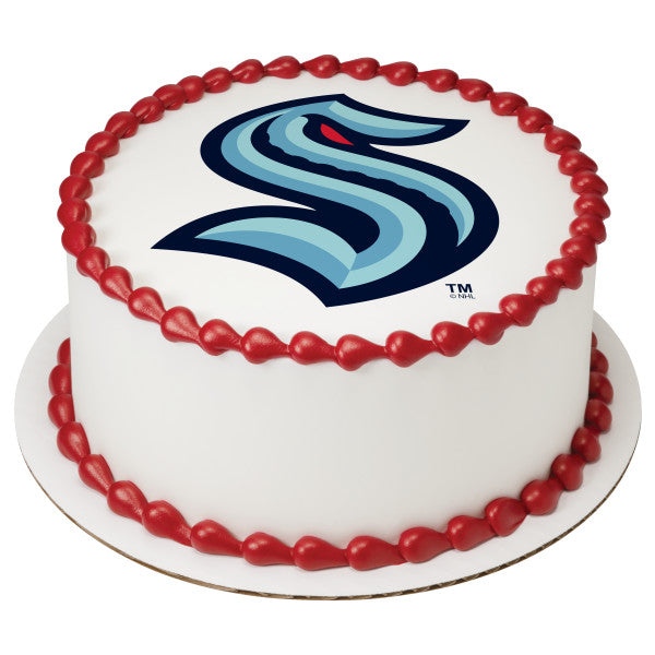 NHL Seattle Kraken Edible Cake Topper Image