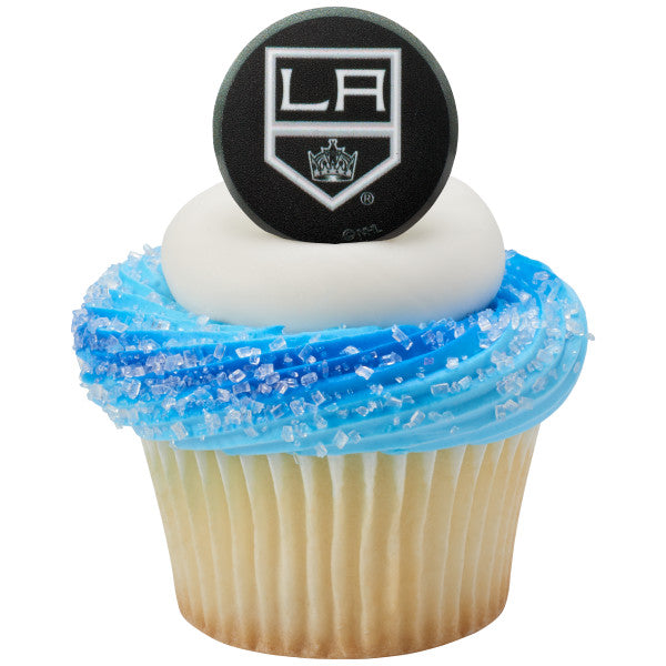 Anillos para cupcakes de Los Angeles Kings de la NHL 