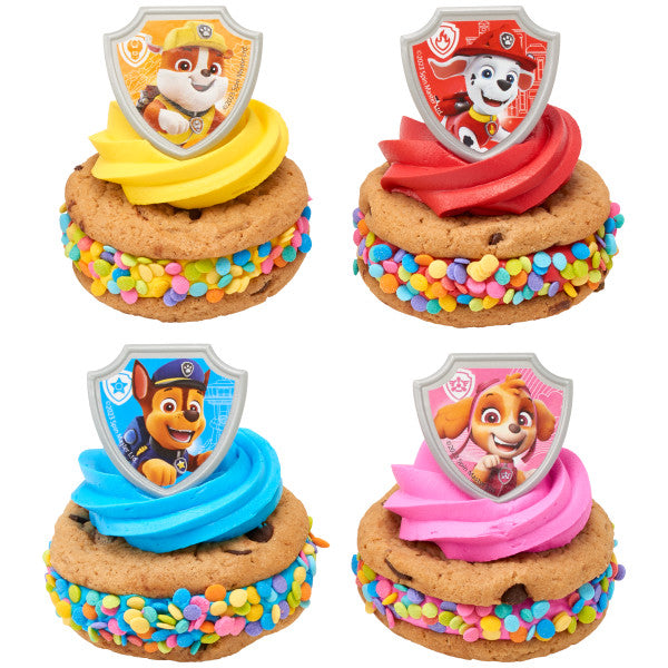 Paw Patrol Reportándose para el deber Anillos para cupcakes