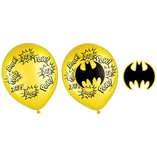 Kit decorativo con globos de látex Batman™ Heroes Unite