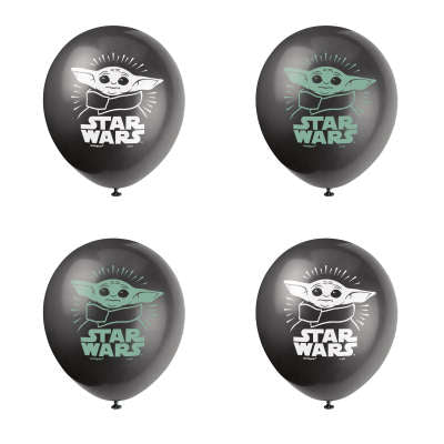 Star Wars Mandalorian The Child Globos de látex de 12 pulgadas, 8 unidades