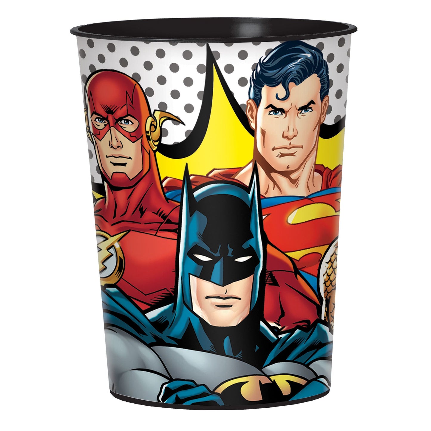 Justice League Heroes Unite Vaso de plástico para regalos de 16 oz, 1 u.