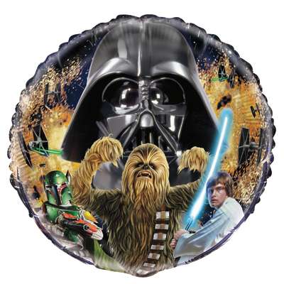 Globo de aluminio clásico de Star Wars de 18", 1 unidad