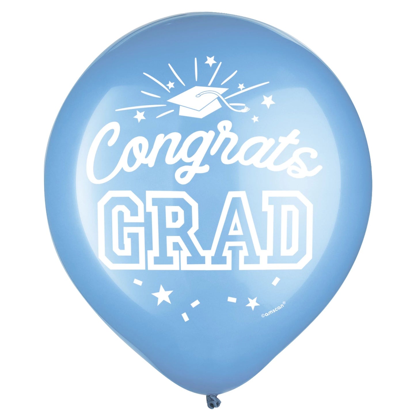 Grad 12" Latex Balloons - Powder Blue, 15ct