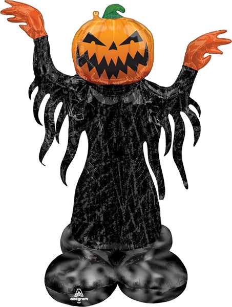 AirLoonz Halloween Pumpkin Head Ghost 53" Balloon