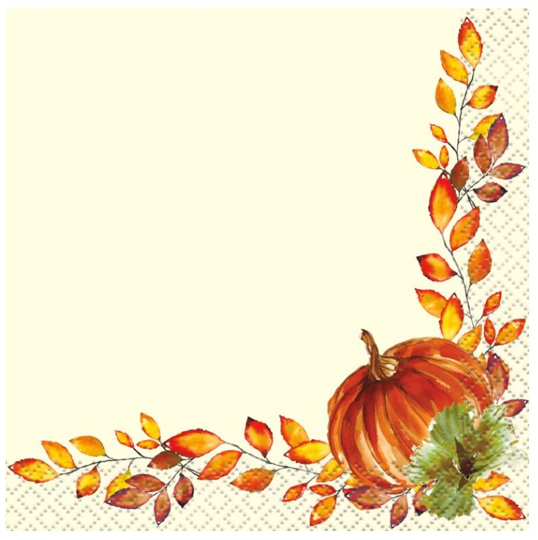 Watercolor Fall Pumpkins Tableware