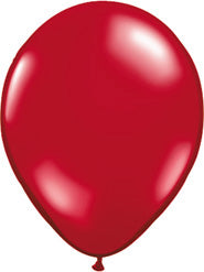 11" Ruby Red Latex Balloon, 1ct