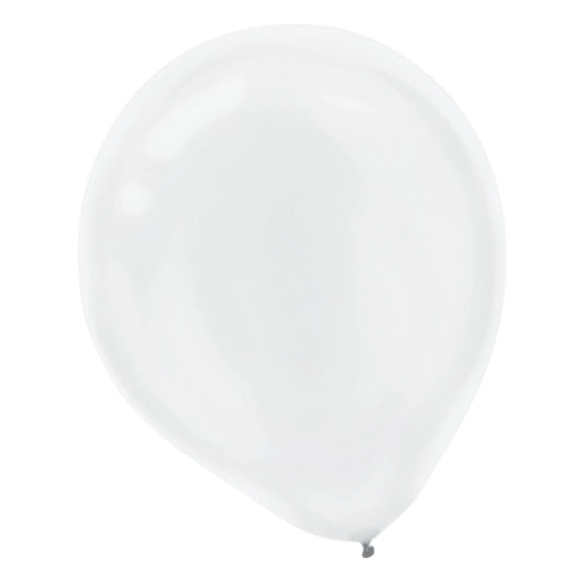 White Pearlized Latex Balloons - Bulk