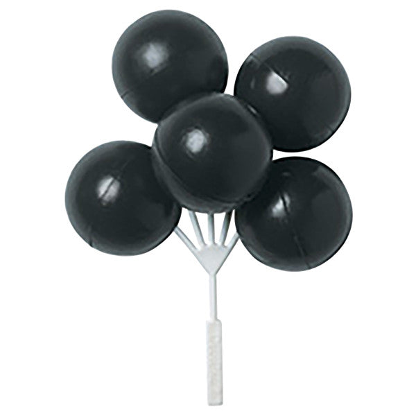 Decoración para tartas DecoPics con racimo de globos negros