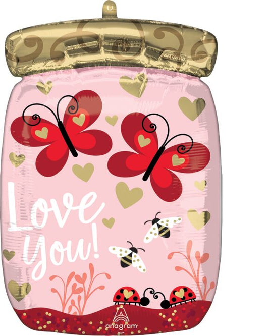 Love Bugs and Butterflies 18" Foil Balloon, 1ct