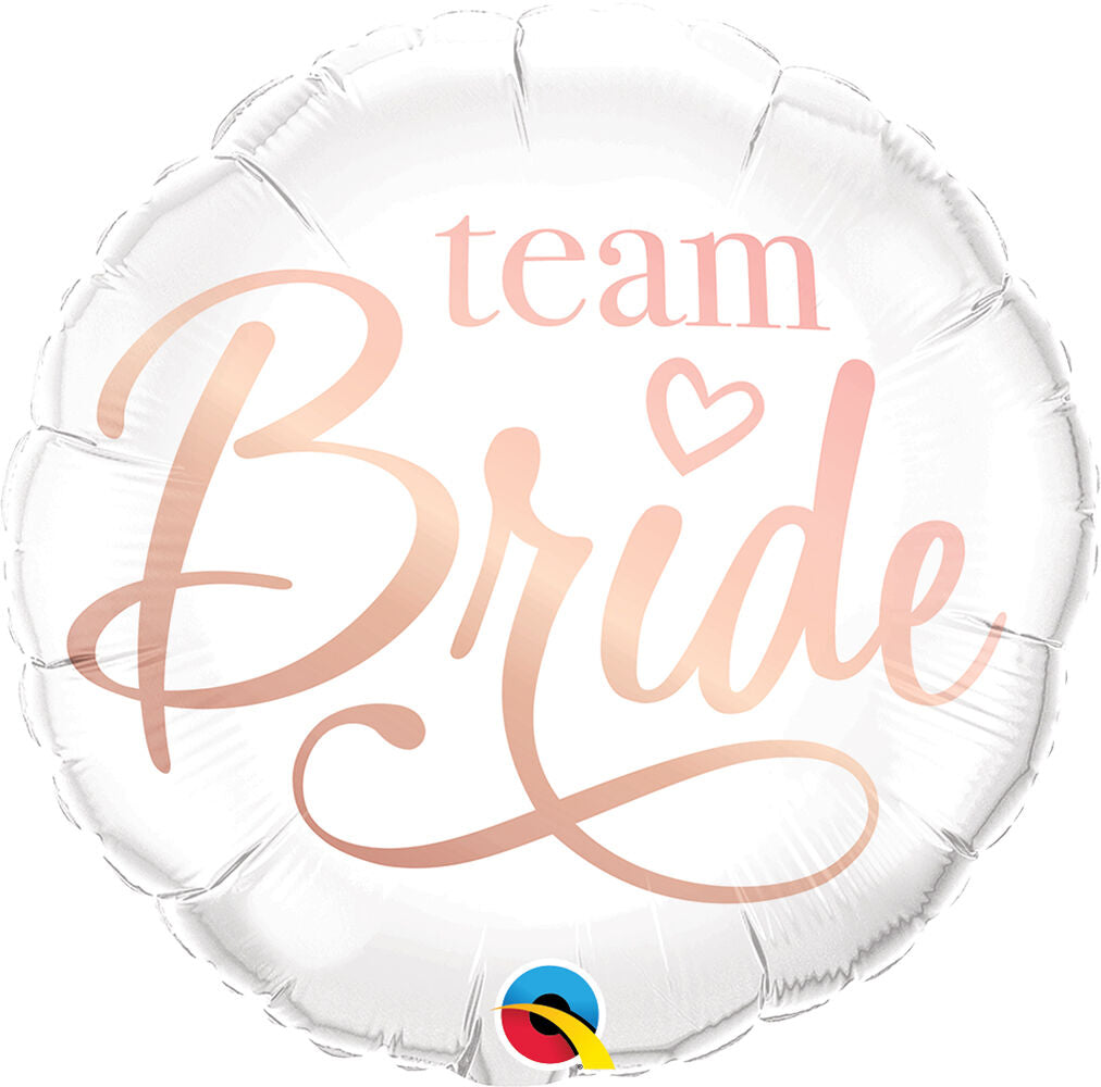 Globo de aluminio Team Bride de 18", 1 unidad