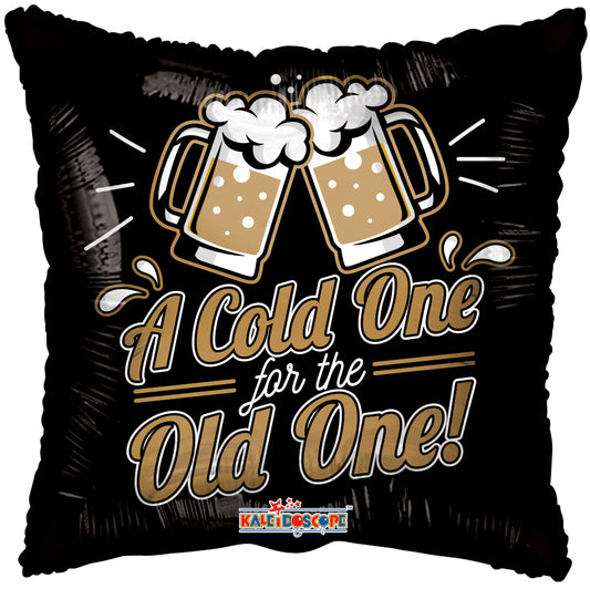 A Cold One For The Old One 18" Foil Balloon, 1ct