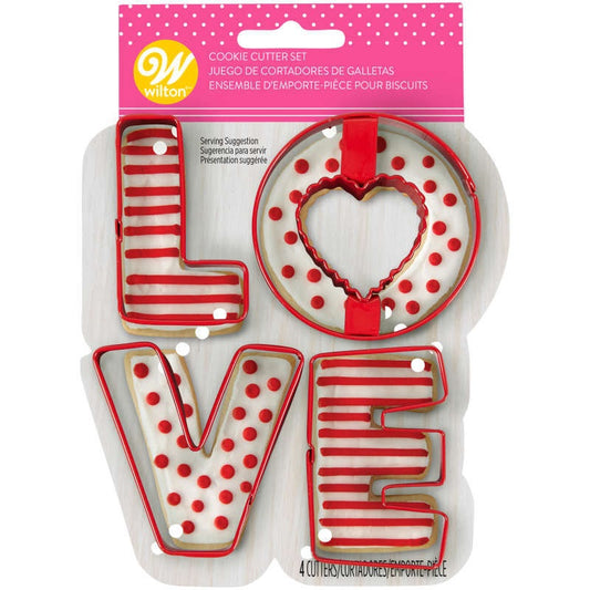 Love Cookie Cutter Set, 4-Piece