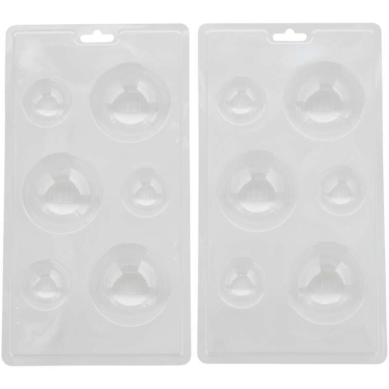 Valentine's Day Hot Cocoa Bomb Plastic Candy Mold, 6-Cavity