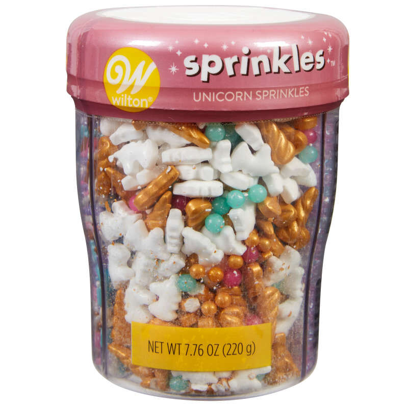 3-Cell Unicorn Sprinkles Mix with Turning Lid, 7.76 oz.