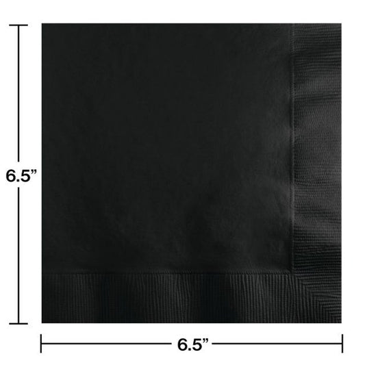 Black Luncheon Napkins, 20ct