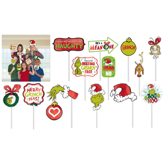 Kit de accesorios para fotografías tradicionales del Grinch, 13 piezas