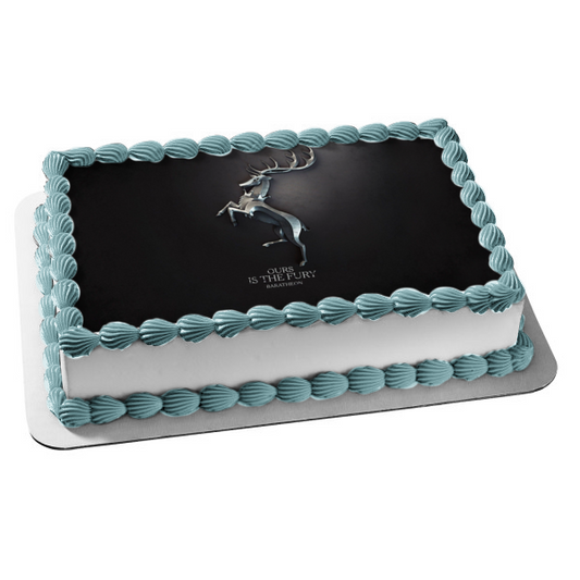 Imagen comestible para tarta con emblema de la casa Baratheon de Juego de Tronos ABPID26906 