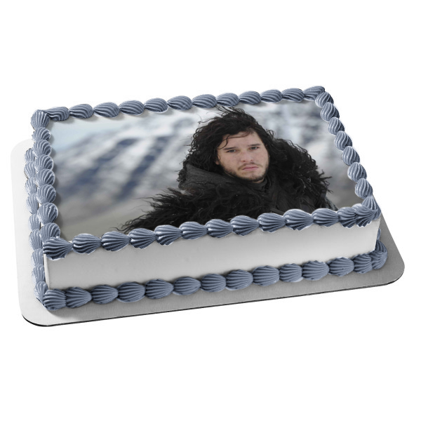 Game of Thrones Jon Snow Edible Cake Topper Image ABPID26949