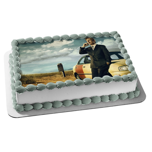 Better Call Saul Saul Goodman Car Desert - Decoración comestible para tarta, imagen ABPID27054 