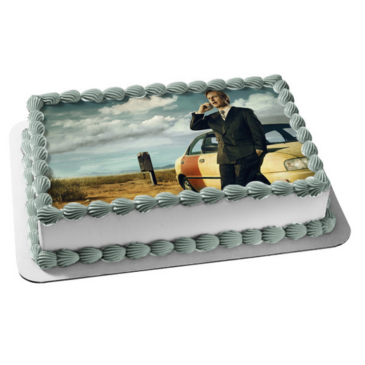 Better Call Saul Saul Goodman Car Desert Edible Cake Topper Image ABPID27054