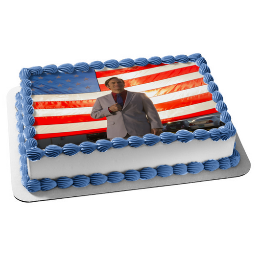 Better Call Saul Saul Goodman American Flag Edible Cake Topper Image ABPID27064