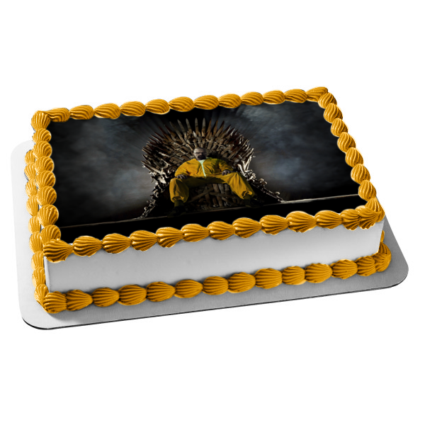 Breaking Bad Walter White Game of Thrones Iron Throne Edible Cake Topper Image ABPID27076