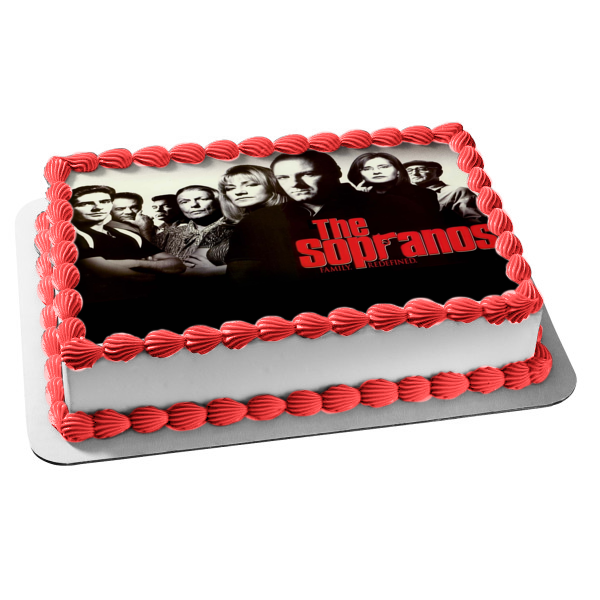 The Sopranos Family Redefined Tony Soprano Jennifer Melfi Edible Cake Topper Image ABPID27099