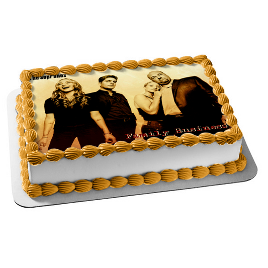 The Sopranos Family Business Tony Soprano Christopher Moltisanti Adriana La Cerva Edible Cake Topper Image ABPID27101