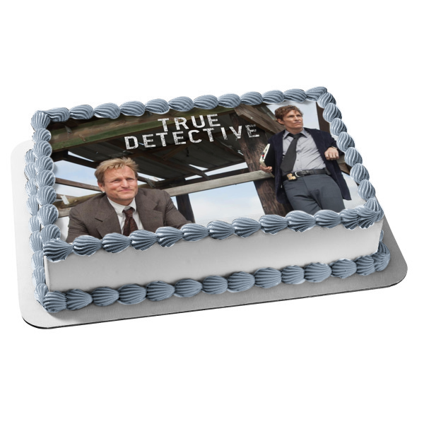 True Detective Martin Hart Rustin Cohle Edible Cake Topper Image ABPID27180