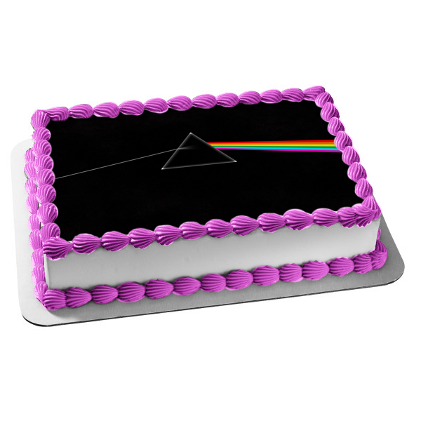 Pink Floyd the Dark Side of the Moon Album Cover Edible Cake Topper Image ABPID27299