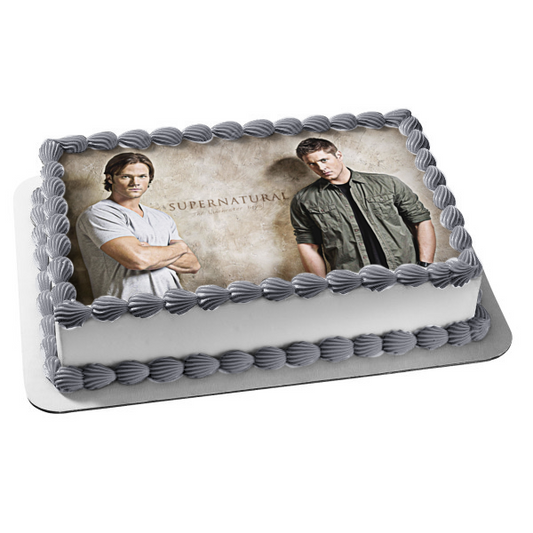 Supernatural Dean Winchester Sam Winchester Edible Cake Topper Image ABPID27448