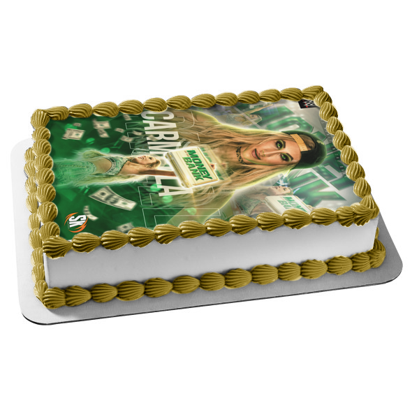 WWE World Wrestling Entertainment Carmella Michael Money In the Bank Edible Cake Topper Image ABPID27509