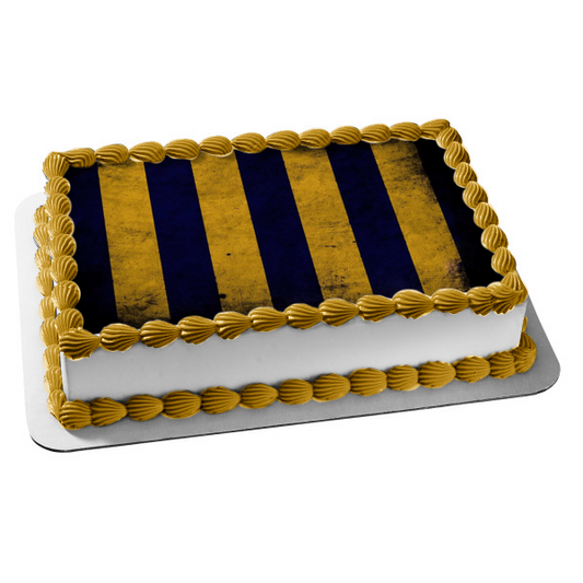 Adorno comestible para tarta con fondo rayado de Harry Potter Ravenclaw, imagen ABPID27811 