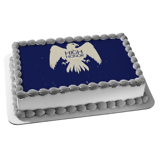 Game of Thrones House Arryn Emblem As High As Honor Edible Cake Topper Image ABPID26946