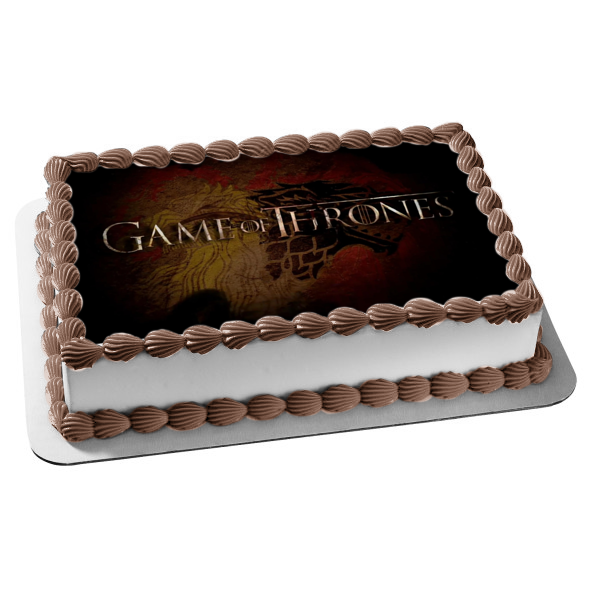 Game of Thrones Direwolf Edible Cake Topper Image ABPID26953