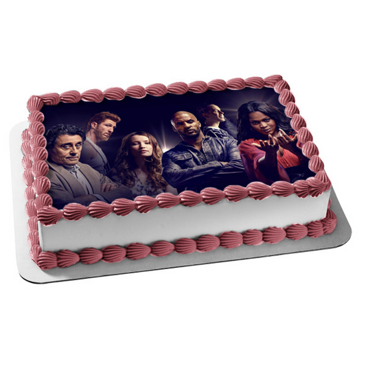 American Gods Shadow Moon Mr. Wednesday Mad Sweeny Laura Moon Technical Boy Bilquis Edible Cake Topper Image ABPID26983