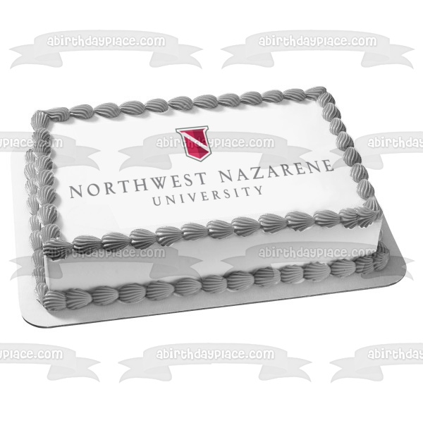 Imagen comestible para tarta con logotipo de la Universidad Nazarena del Noroeste, Christian College, ABPID06402 